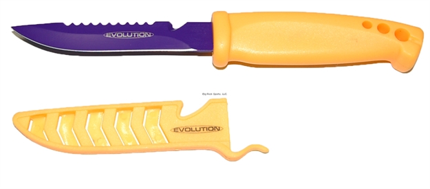 Picture of Evolution Bait Knife 4" Yel Handle Pur Blade Yel Cover