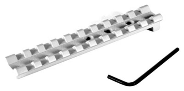 Picture of Evolution Gun Works Scope Base S&W Revolver Picatinny Rail Silver 49104