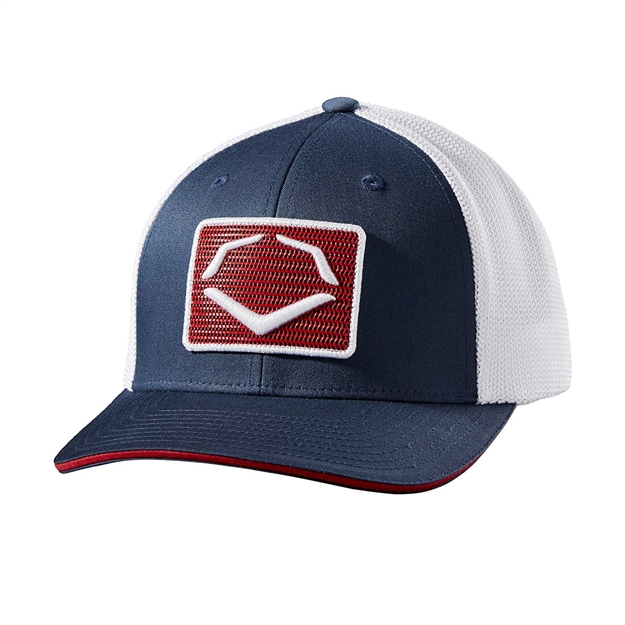 Picture of Evoshield Rank Flexfit Hat-Navy/White L/Xl
