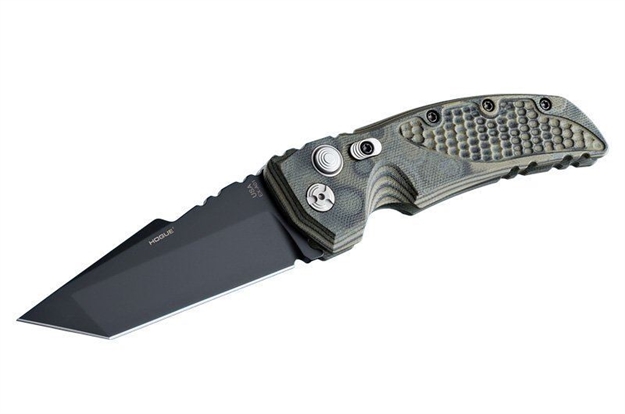 Picture of Ex-A01 3.5&Quot; Automatic Folder Tanto Blade Black Finish G-10 Frame - G-Mascus Green