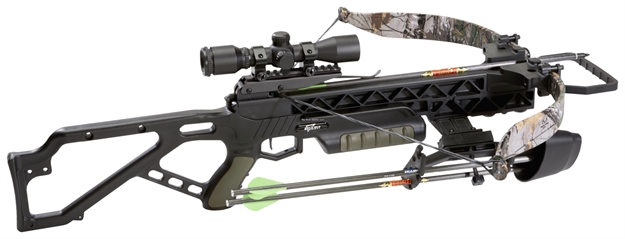 Picture of Excalibur Grz 2 - Tactical Black/Od Grips, Realtree Xtra Limbs W/ Fixed Power Package