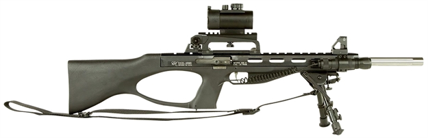 Picture of Excel Arms Ea22111b Accelerator Mr-22 22 Wmr 9Rd 16" Bull Barrel, Black Synthetic Stock