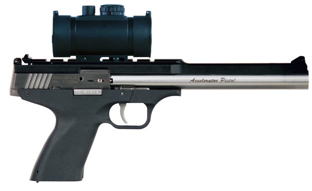 Picture of Excel Ea57302 Accelerator Pistol Mp-5.7 Double 5.7Mmx28mm 8.5" 9+1 Black Polymer Grip Red Dot Scope