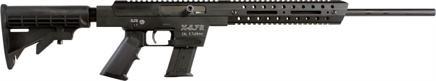 Picture of  Excel Arms Ea57601 X-Series  5.7X28mm 20+1 18" Barrel Aluminum Receiver, Polymer Grip, 6 Position Collapsible Stock, Optics Ready 810760011181
