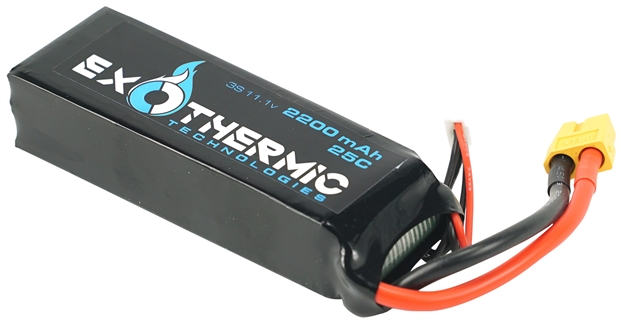 Picture of  Exothermic Technologies Battery2200 Spare Battery  Black 11.1 Volts Lithium Polymer 2200 Mah