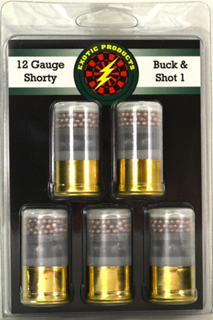Picture of Exotic Products Shorty #1 Buck/Shot 12G 1 3/4" 4-#1Bk/7.5 1250 Fps 5Pk