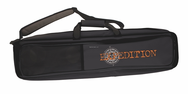 Picture of Expedition Ice Rod & Reel Combo Case, Holds Upto 8 Combos, Large Exterior Pocket, Shoulder Strap, Heavy Duty Zippers, 600 Denier