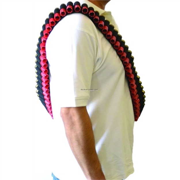 Picture of Explorer 50 Rounds Shotgun Bandoleer Heavy Duty Enhanced Webbing Black