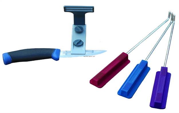 Picture of Eze-Lap Sharpening Kit Includes Clamp,Guides,Rods 3-Stones