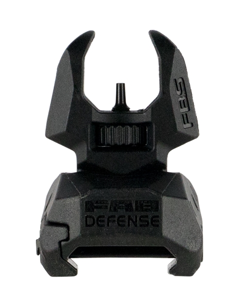 Picture of Fab Defense Fxfbs Front Back-Up Sight  For Ar-15/ M16/ M4 Low Folded Profile Spring-Locked Deployment Black Polymer & Metal FX-FBS 7290105942005