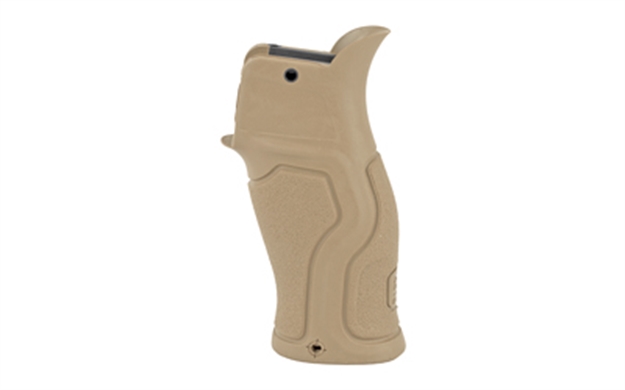 Picture of  Fab Defense Fx-Gradust Gradus Ergonomic Pistol Grip 15 Degree Flat Dark Earth Polymer With Rubber Overmold For Ar-15, Ar-10, M4, M16 7290111586187