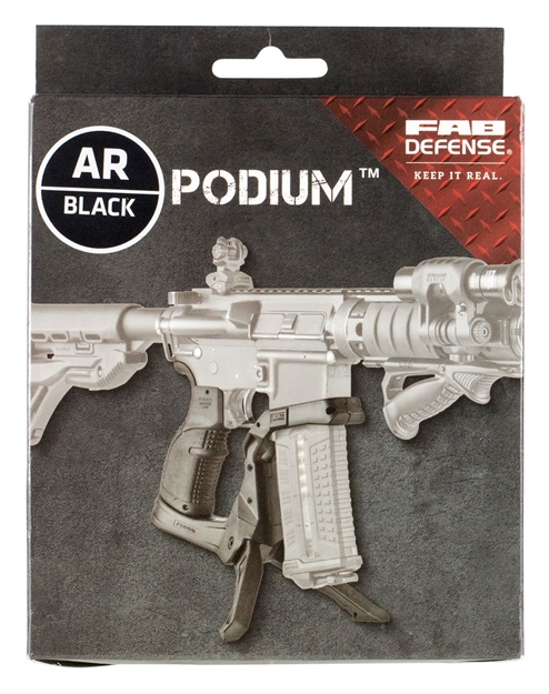 Picture of Fab Defense Fxarpodb Ar-Podium  Bi-Pod For Ar-15/ M16 Black Polymer Includes Agr-43 Pistol Grip FX-ARPODB 7290105944726