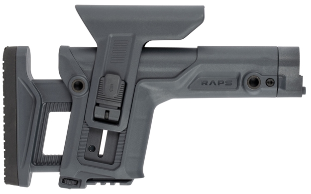 Picture of Fab Defense Fxrapsgr Raps Rapid Adjustment Precision Stock Integrated Cheek-Rest & Adjustable Lop Ambidextrous 1Latch System Gray Polymer FX-RAPSGR