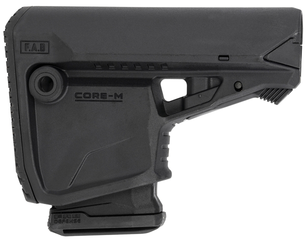 Picture of  Fab Defense Fxglcoremagb Gl-Core Survival Buttstock W/Rubber Butt Pad & Built-In Mag Carrier For Ar-Platform Compatible W/Mil-Spec & Commercial Tubes Black Polymer (Tube Not Included)