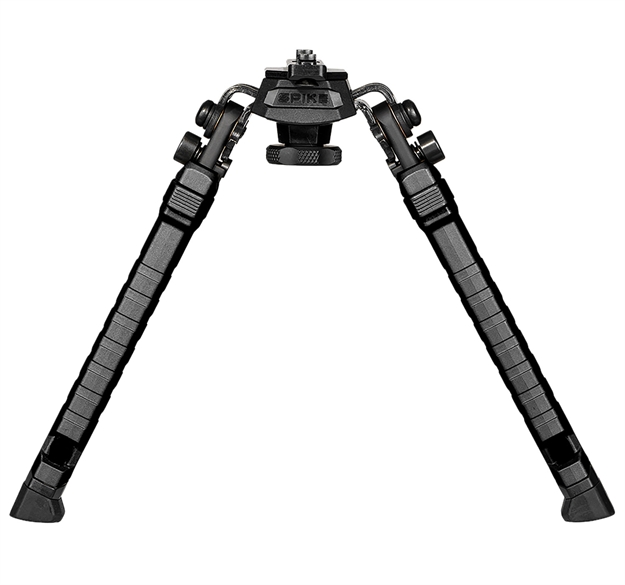 Picture of  Fab Defense Fxspikemb Spike Tactical Bipod 7.09"- 9.88" Adj., Rotating & Tilting, Rubber Feet, Includes Leg Extensions, M-Lok Rail Compatible Black Polymer & Aluminum
