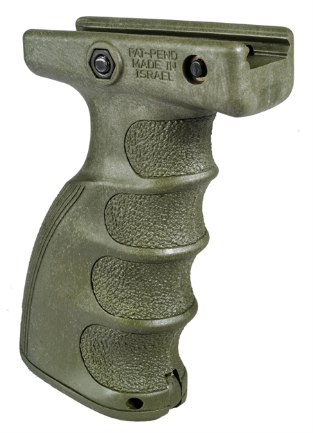 Picture of Fab Defense Fxag44sg Ag-44S Quick Release Ergonomic Foregrip Compatible W/1913 Mil-Std Picatinny Rail OD Green Reinforced Polymer FX-AG44SG
