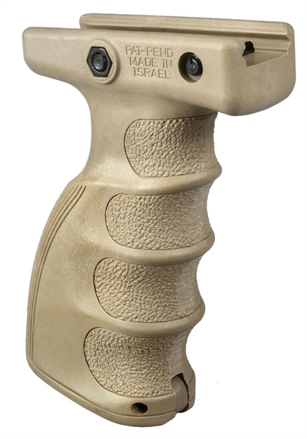 Picture of Fab Defense Fxag44st Ag-44S Quick Release Ergonomic Foregrip Compatible W/Mil-Std Picatinny Rail Flat Dark Earth Reinforced Polymer FX-AG44ST