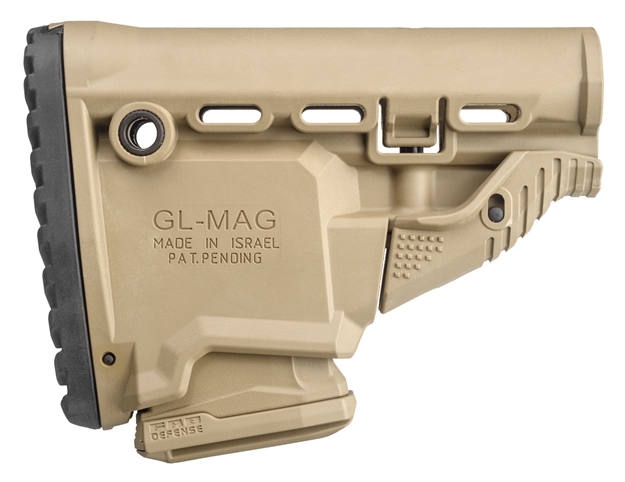 Picture of Fab Defense (Usiq) Fx-Glmagt Gl-Mag M4 Rifle Survival Buttstock With Built-In Mag Carrier Polymer Fde