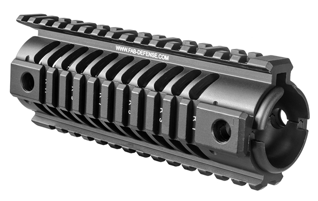 Picture of Fab Defense Fxnfr Nfr Quad Rail For Carbine Length M16 1913 Mil-Spec Picatinny Rails Black Anodized Aluminum FX-NFR