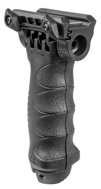 Picture of Fab Defense Fxtpodg2qr T-Pod G2 Quick Release Foregrip & Bipod Independent Adjustable Legs Black Reinforced Polymer/ 6061 Aluminum/ Steel Construction FX-TPODG2QR