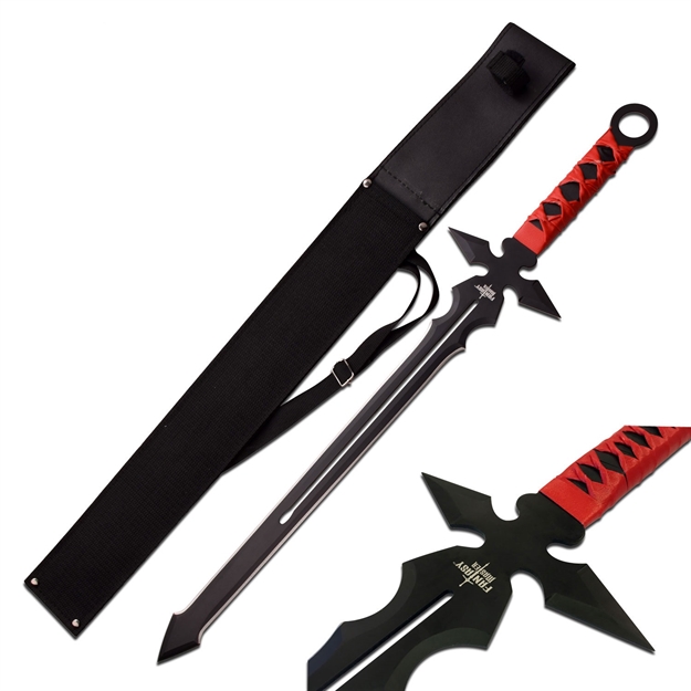 Picture of Fantasy Master Short Blade Sword 26In Overall W- Red Handle