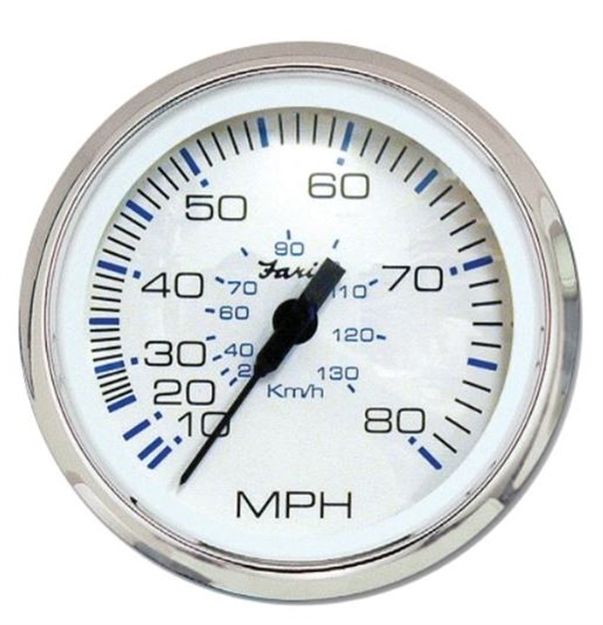 Picture of Faria Ches SS Wht 80 Mph Speedo