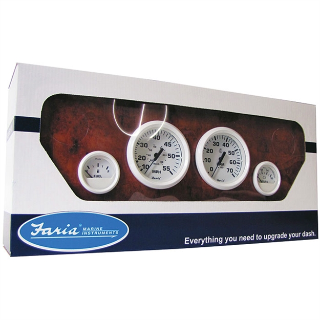 Picture of Faria Dress Wht 4 Gauge Set