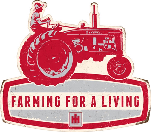 Picture of Farmall  Road Brands Die Cut Emb Tin Sign  Living