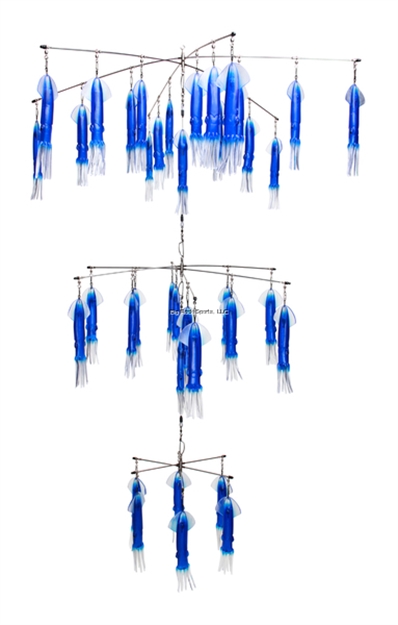 Picture of Fathom 3 Tier 36"/24"/12" Dredge Sr30 9" Laser Blue Squids