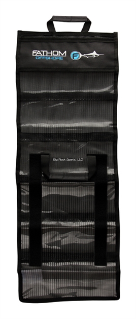 Picture of Fathom 6 Pocket Roll UP Lure Bag, Black Mesh, Medium