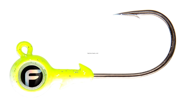 Picture of Fathom Bug Eye Jig Head 1/4Oz Chartreuse, 4 Pack