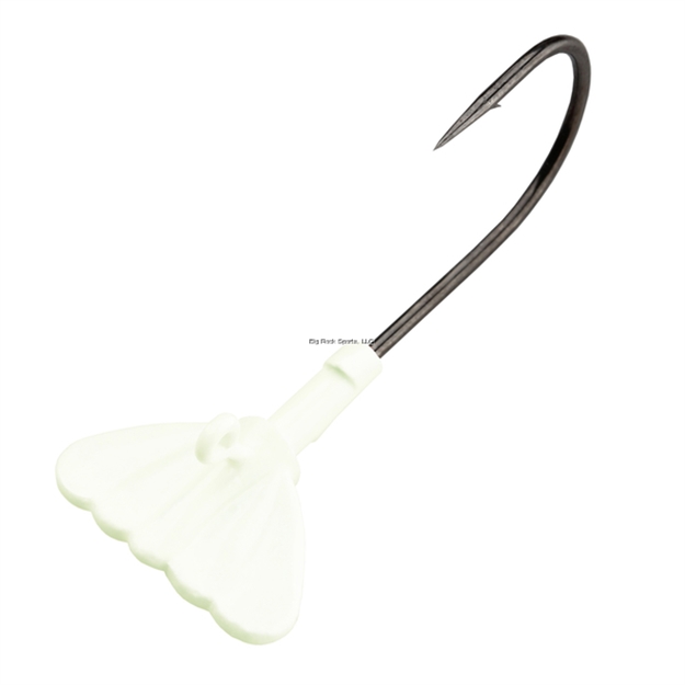 Picture of Fathom Jig Tail Shrimp 1/4Oz Glow, 3 Pack