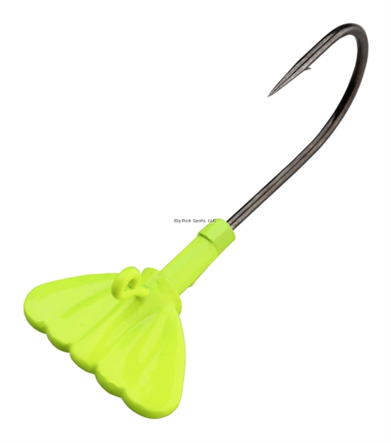 Picture of Fathom Jig Tail Shrimp 3/8Oz Chartreuse, 3 Pack