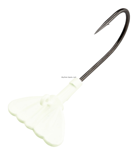 Picture of Fathom Jig Tail Shrimp 3/8Oz Glow, 3 Pack