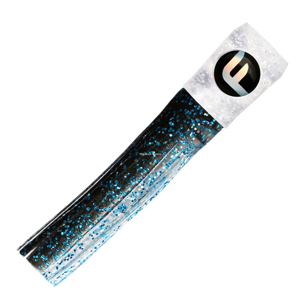Picture of Fathom Medium Soft Chugger 6" Glitter Head, Black Clear, Blue Fleck