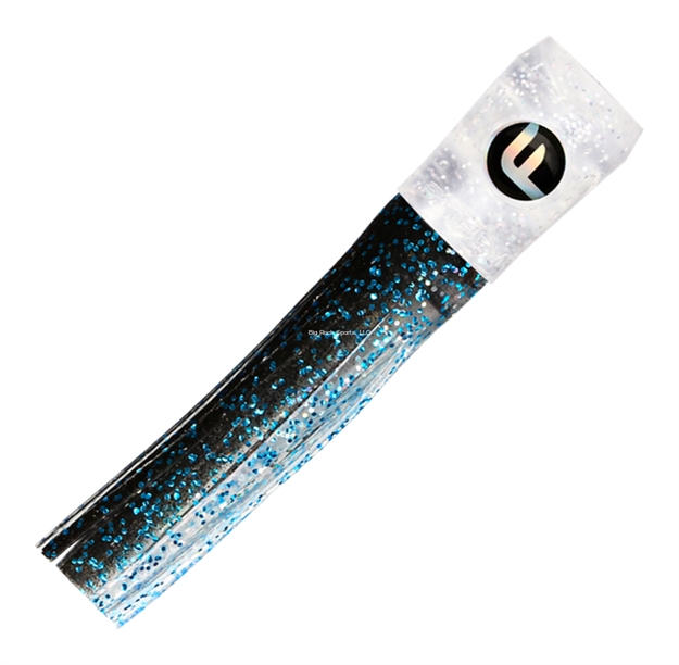 Picture of Fathom Mini Soft Chugger 4" Glitter Head, Black Clear, Blue Fleck