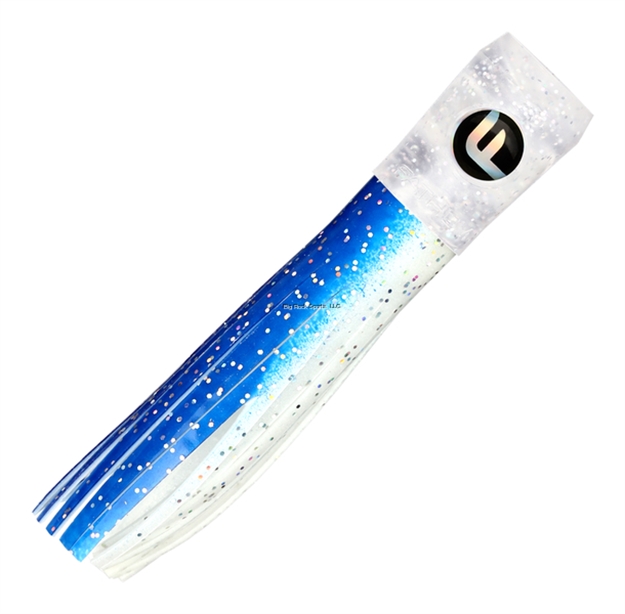 Picture of Fathom Mini Soft Chugger 4" Glitter Head, Blue White, Holo Fleck