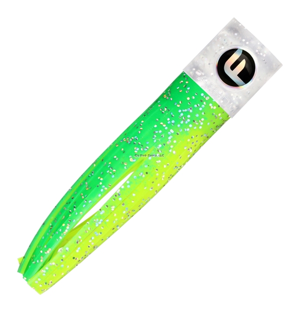 Picture of Fathom Mini Soft Flat 4" Glitter Head, Green Chartreuse, Holo Fleck