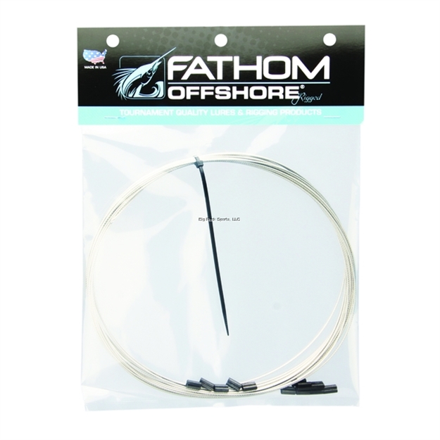 Picture of Fathom Offshore Cable 49 Strand SS 270Lb 30' Coil W/12 Oxide/ Copper Crimps