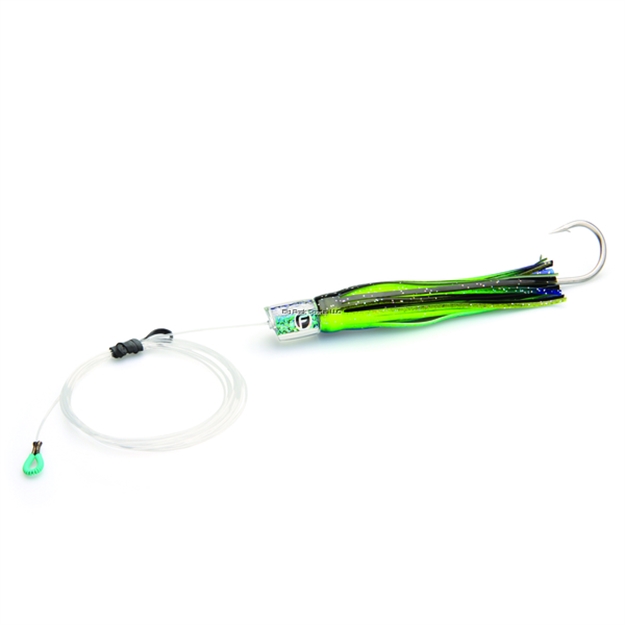 Picture of Fathom Offshore EL Nino Loco Small Pre-Rigged Trolling Lure, 7 3/4", 2.1 Oz, 7/0 Single Hook, Dicro Dolphin Film