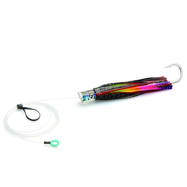Picture of Fathom Offshore EL Nino Loco Small Pre-Rigged Trolling Lure, 7 3/4", 2.1 Oz, 7/0 Single Hook, Natural Paua Shell