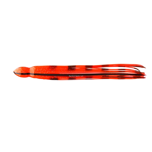 Picture of Fathom Offshore Octopus Trolling Skirt, 1 1/2" X 14", Orange With Black Bars & Vein