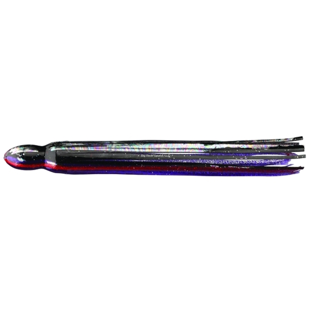 Picture of Fathom Offshore Octopus Trolling Skirt, 1 1/4" X 12", Black TO Purple With Red Vein & Laser