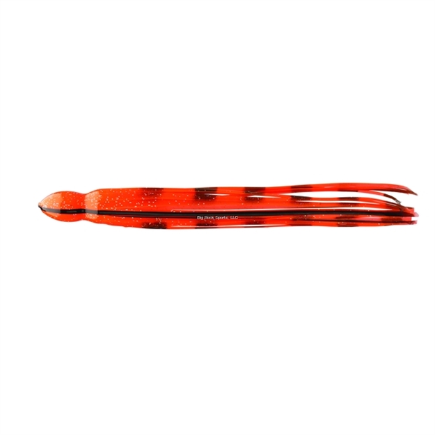 Picture of Fathom Offshore Octopus Trolling Skirt, 1 1/4" X 12", Orange With Black Bars & Vein