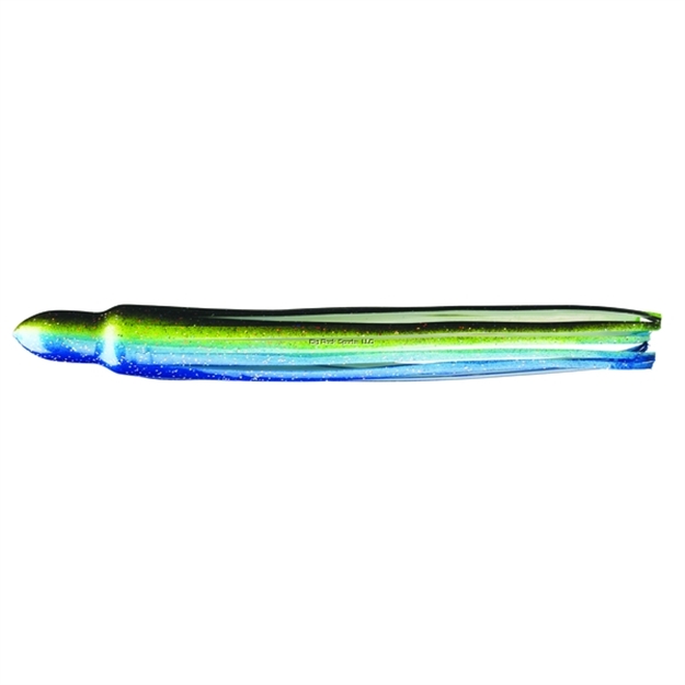 Picture of Fathom Offshore Octopus Trolling Skirt, 5/8" X 8", Black TO Chartreuse TO Blue