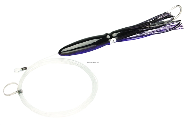 Picture of Fathom Offshore Rigged Squeeder Trolling Lure, 11", 13 Oz, 8/0 Hook, Purple & Black With Silver Fleck