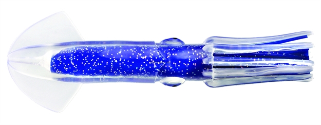 Picture of Fathom Offshore Solid Rubber Squid, 6", Blue With Holo Fleck