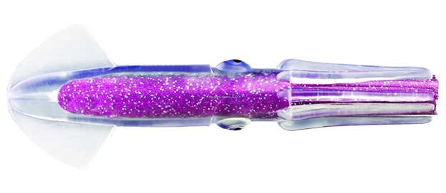 Picture of Fathom Offshore Solid Rubber Squid, 6", Fuscia With Black Belly & Silver Fleck