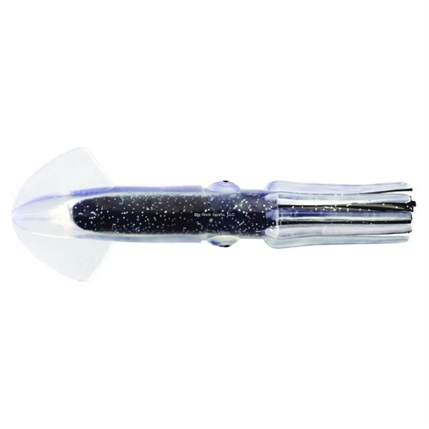Picture of Fathom Offshore Solid Rubber Squid, 9", Black With Silver Fleck