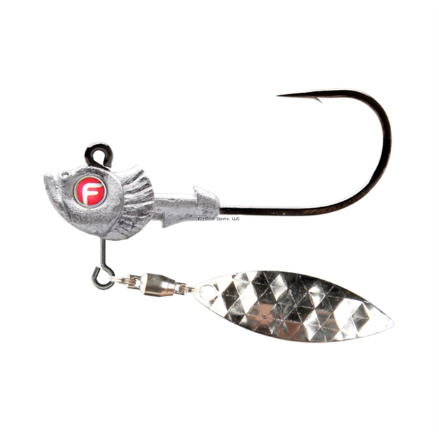 Picture of Fathom Pro-Select Belly Blade Jig Head 1/4Oz Lead Red
